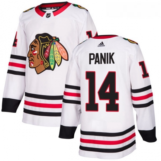Youth Adidas Chicago Blackhawks 14 Richard Panik Authentic White Away NHL Jersey Youth Adidas Chicago Blackhawks 14 Richard Panik Authentic White Away NHL Jersey