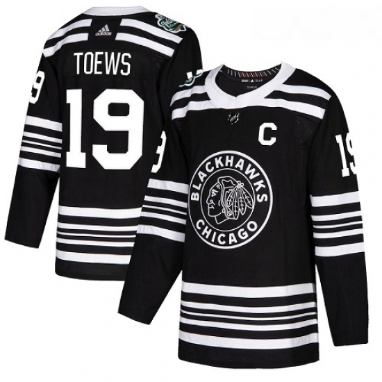 Youth Adidas Chicago Blackhawks 19 Jonathan Toews Authentic Black 2019 Winter Classic NHL Jersey Youth Adidas Chicago Blackhawks 19 Jonathan Toews Authentic Black 2019 Winter Classic NHL Jersey