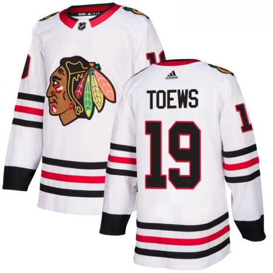 Youth Adidas Chicago Blackhawks 19 Jonathan Toews Authentic White Away NHL Jersey Youth Adidas Chicago Blackhawks 19 Jonathan Toews Authentic White Away NHL Jersey