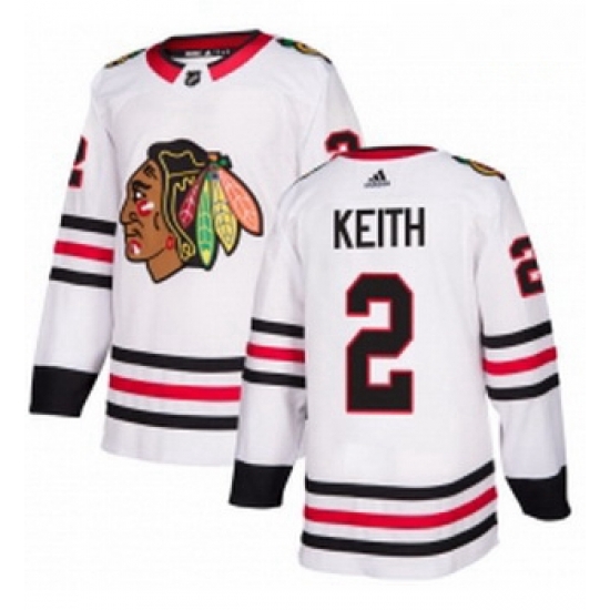 Youth Adidas Chicago Blackhawks 2 Duncan Keith Authentic White Away NHL Jersey Youth Adidas Chicago Blackhawks 2 Duncan Keith Authentic White Away NHL Jersey