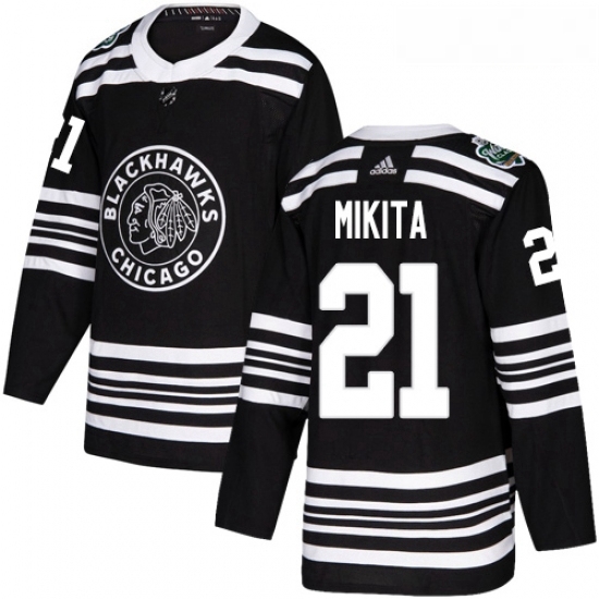 Youth Adidas Chicago Blackhawks 21 Stan Mikita Authentic Black 2019 Winter Classic NHL Jersey Youth Adidas Chicago Blackhawks 21 Stan Mikita Authentic Black 2019 Winter Classic NHL Jersey