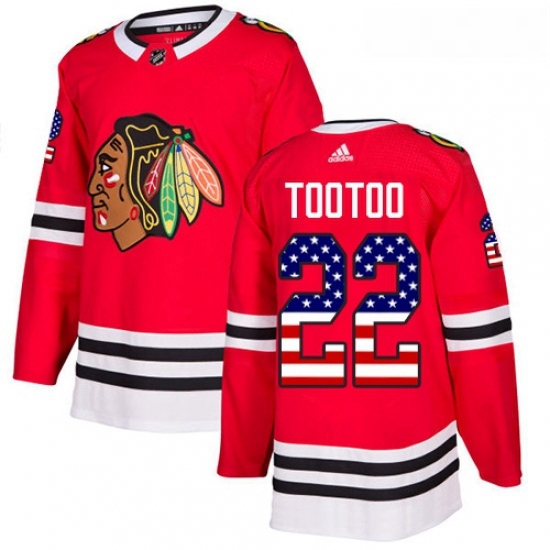 Youth Adidas Chicago Blackhawks 22 Jordin Tootoo Authentic Red USA Flag Fashion NHL Jersey Youth Adidas Chicago Blackhawks 22 Jordin Tootoo Authentic Red USA Flag Fashion NHL Jersey