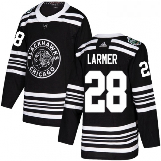 Youth Adidas Chicago Blackhawks 28 Steve Larmer Authentic Black 2019 Winter Classic NHL Jersey Youth Adidas Chicago Blackhawks 28 Steve Larmer Authentic Black 2019 Winter Classic NHL Jersey