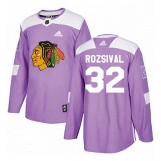 Youth Adidas Chicago Blackhawks 32 Michal Rozsival Authentic Purple Fights Cancer Practice NHL Jersey Youth Adidas Chicago Blackhawks 32 Michal Rozsival Authentic Purple Fights Cancer Practice NHL Jersey