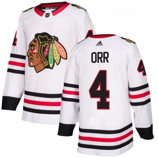 Youth Adidas Chicago Blackhawks 4 Bobby Orr Authentic White Away NHL Jersey Youth Adidas Chicago Blackhawks 4 Bobby Orr Authentic White Away NHL Jersey