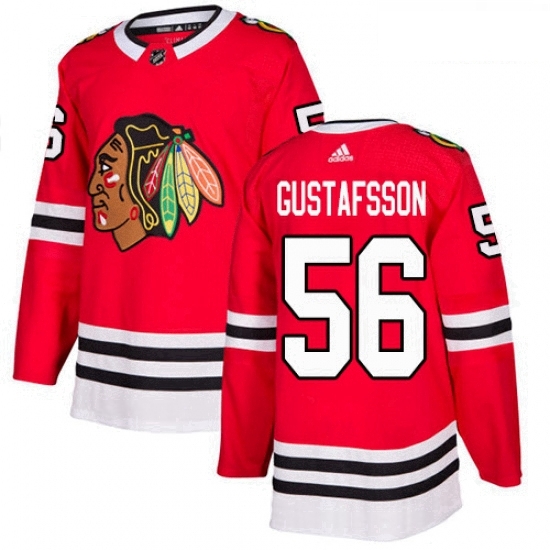 Youth Adidas Chicago Blackhawks 56 Erik Gustafsson Authentic Red Home NHL Jersey Youth Adidas Chicago Blackhawks 56 Erik Gustafsson Authentic Red Home NHL Jersey
