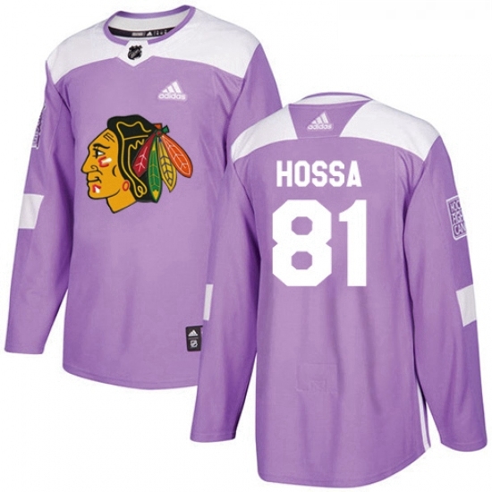 Youth Adidas Chicago Blackhawks 81 Marian Hossa Authentic Purple Fights Cancer Practice NHL Jersey Youth Adidas Chicago Blackhawks 81 Marian Hossa Authentic Purple Fights Cancer Practice NHL Jersey