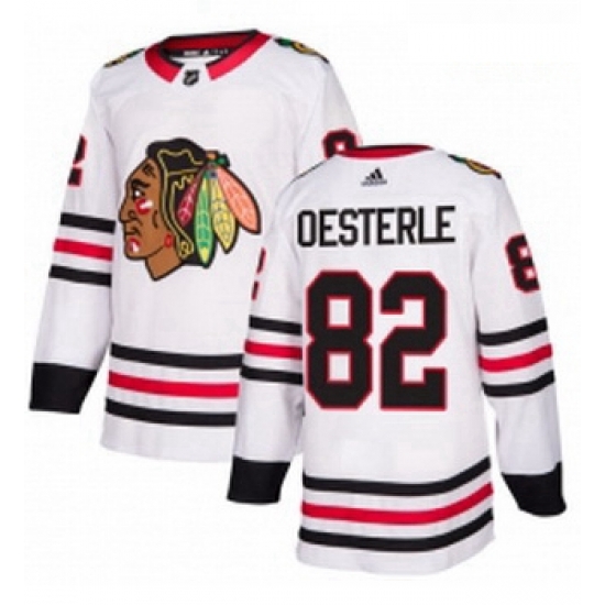 Youth Adidas Chicago Blackhawks 82 Jordan Oesterle Authentic White Away NHL Jersey Youth Adidas Chicago Blackhawks 82 Jordan Oesterle Authentic White Away NHL Jersey