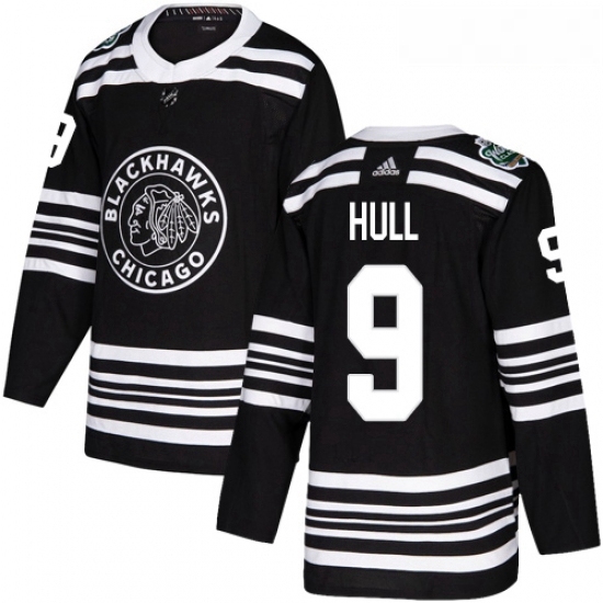Youth Adidas Chicago Blackhawks 9 Bobby Hull Authentic Black 2019 Winter Classic NHL Jersey Youth Adidas Chicago Blackhawks 9 Bobby Hull Authentic Black 2019 Winter Classic NHL Jersey