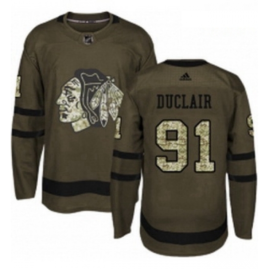 Youth Adidas Chicago Blackhawks 91 Anthony Duclair Authentic Green Salute to Service NHL Jersey Youth Adidas Chicago Blackhawks 91 Anthony Duclair Authentic Green Salute to Service NHL Jersey