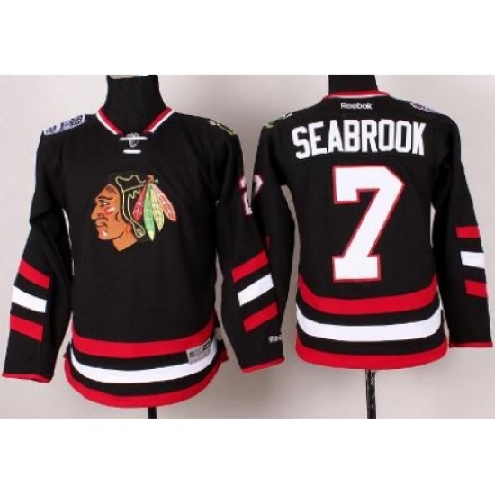 Youth Chicago Blackhawks 7 Brent Seabrook Black 2014 Stadium Series Jersey Youth Chicago Blackhawks 7 Brent Seabrook Black 2014 Stadium Series Jersey