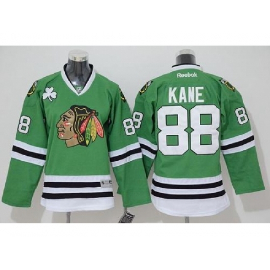 Youth Chicago Blackhawks #88 Patrick Kane Stitched Green NHL Jersey Youth Chicago Blackhawks #88 Patrick Kane Stitched Green NHL Jersey