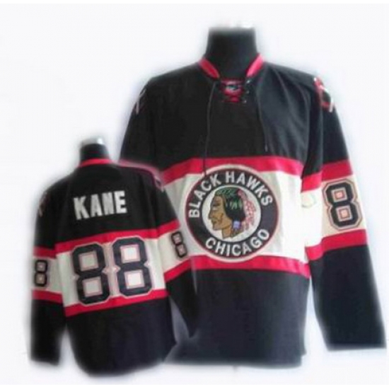 Youth RBK Chicago Blackhawks #88 KANE Black New Third Jersey Youth RBK Chicago Blackhawks #88 KANE Black New Third Jersey