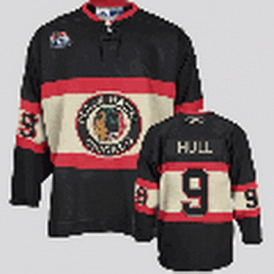 Youth kids RBK hockey jersey Chicago Blackhawks #9 HULL BLACK Winter Classic Youth kids RBK hockey jersey Chicago Blackhawks #9 HULL BLACK Winter Classic