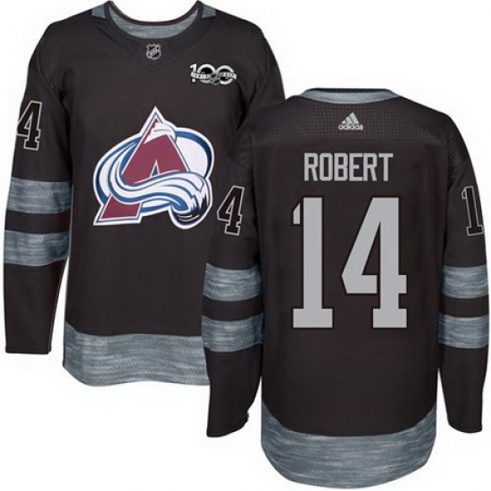 Avalanche #14 Rene Robert Black 1917 2017 100th Anniversary Stitched NHL Jersey Avalanche #14 Rene Robert Black 1917 2017 100th Anniversary Stitched NHL Jersey