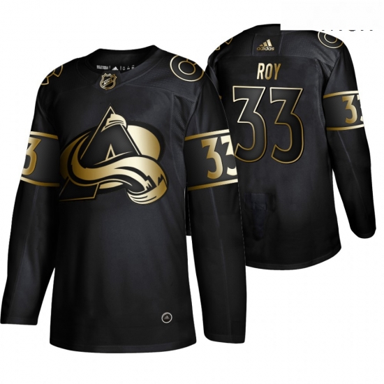 Avalanche 33 Patrick Roy Black Gold Adidas Jersey Avalanche 33 Patrick Roy Black Gold Adidas Jersey