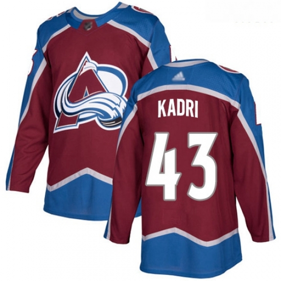 Avalanche #43 Nazem Kadri Burgundy Home Authentic Stitched Hockey Jersey Avalanche #43 Nazem Kadri Burgundy Home Authentic Stitched Hockey Jersey