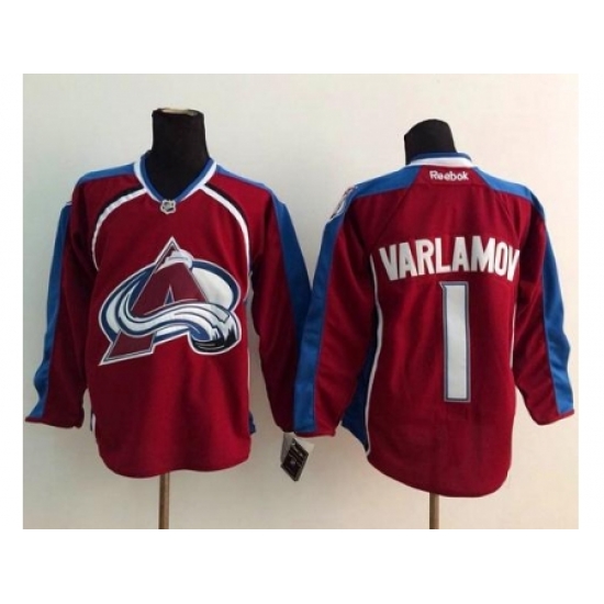 Colorado Avalanche #1 Semyon Varlamov Red Stitched NHL Jersey Colorado Avalanche #1 Semyon Varlamov Red Stitched NHL Jersey
