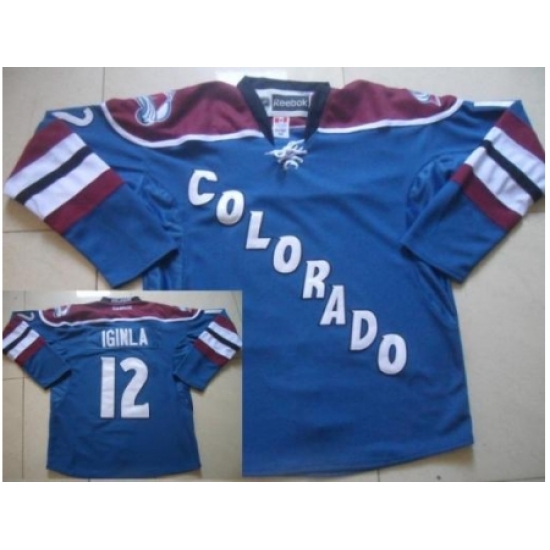 Colorado Avalanche 12 Jarome Iginla Blue NHL Jerseys Colorado Avalanche 12 Jarome Iginla Blue NHL Jerseys