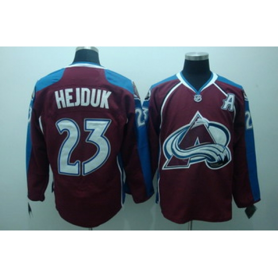 Colorado Avalanche 23 Milan Hejduk Dark red Jerseys Colorado Avalanche 23 Milan Hejduk Dark red Jerseys