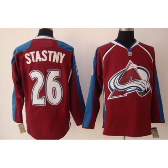 Colorado Avalanche #26 Stastny Red jersey Colorado Avalanche #26 Stastny Red jersey
