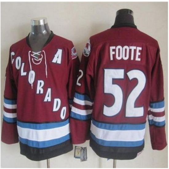 Colorado Avalanche #52 Adam Foote Red CCM Throwback Stitched NHL Jersey Colorado Avalanche #52 Adam Foote Red CCM Throwback Stitched NHL Jersey