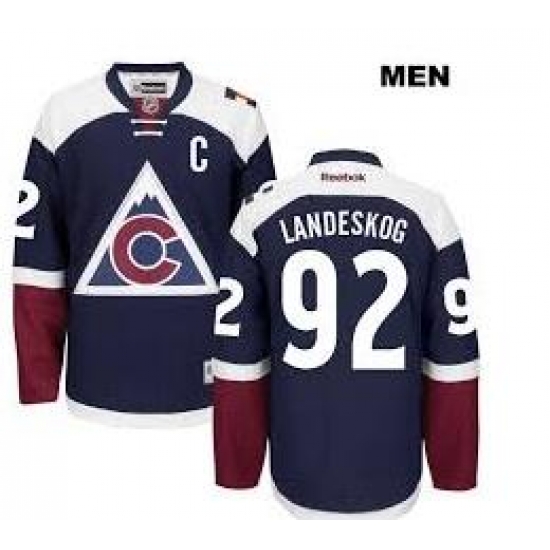 Men 92 Landeskog Navy Jersey Men 92 Landeskog Navy Jersey