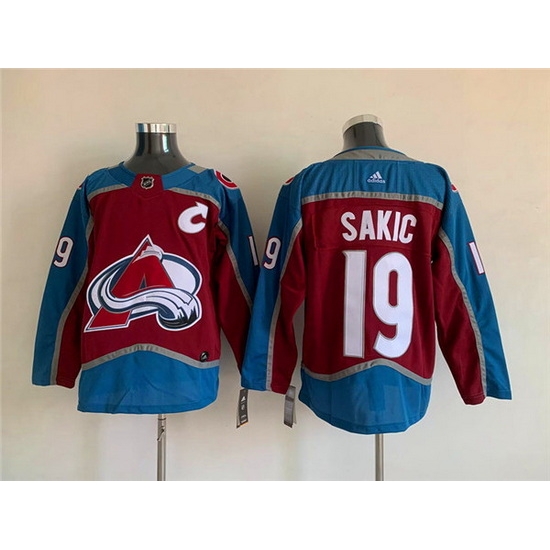 Men Colorado Avalanche 19 Joe Sakic Burgundy Stitched Jersey Men Colorado Avalanche 19 Joe Sakic Burgundy Stitched Jersey