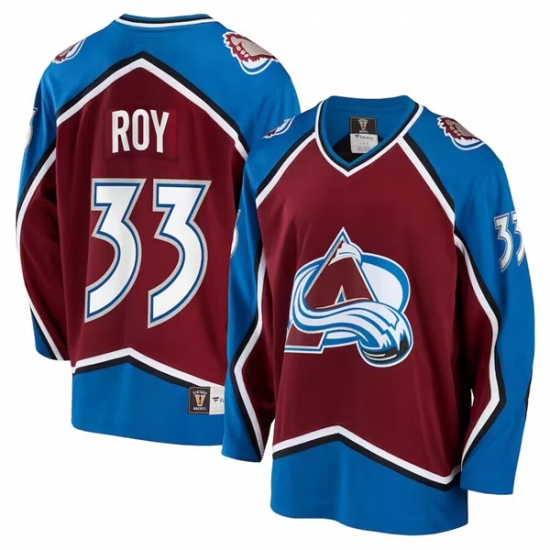 Men Colorado Avalanche 33 Patrick Roy Burgundy Stitched Jersey Men Colorado Avalanche 33 Patrick Roy Burgundy Stitched Jersey