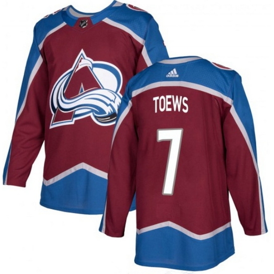 Men Colorado Avalanche 7 Devon Toews Burgundy Stitched NHL Jersey Men Colorado Avalanche 7 Devon Toews Burgundy Stitched NHL Jersey