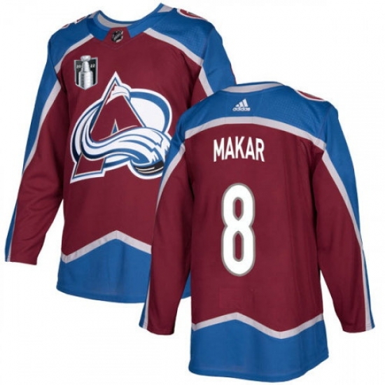 Men Colorado Avalanche 8 Cale Makar 2022 Burgundy Stanley Cup Final Patch Stitched Jersey Men Colorado Avalanche 8 Cale Makar 2022 Burgundy Stanley Cup Final Patch Stitched Jersey