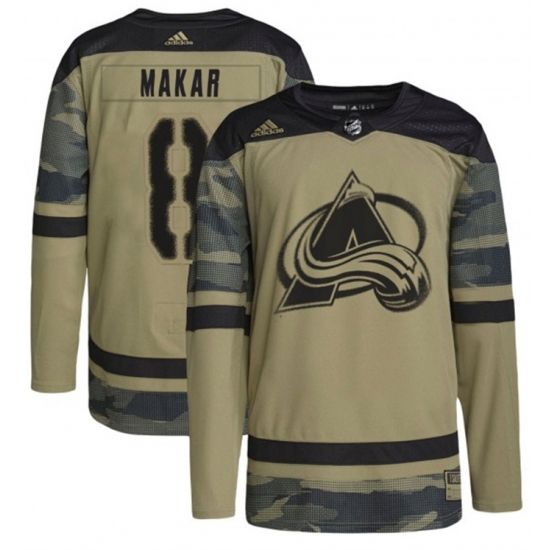 Men Colorado Avalanche 8 Cale Makar Camo Salute To Service Stitched Jersey Men Colorado Avalanche 8 Cale Makar Camo Salute To Service Stitched Jersey