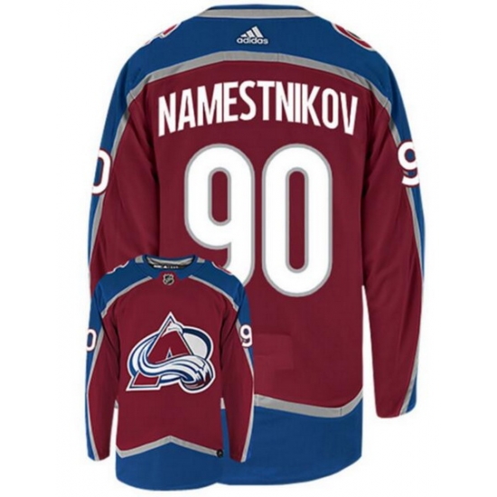 Men Colorado Avalanche 90 Vladislav Namestnikov Red Adidas Jersey Men Colorado Avalanche 90 Vladislav Namestnikov Red Adidas Jersey