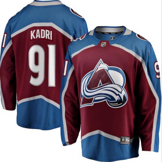 Men Colorado Avalanche 91 Nazem Kadri Burgundy Adidas Jersey Men Colorado Avalanche 91 Nazem Kadri Burgundy Adidas Jersey