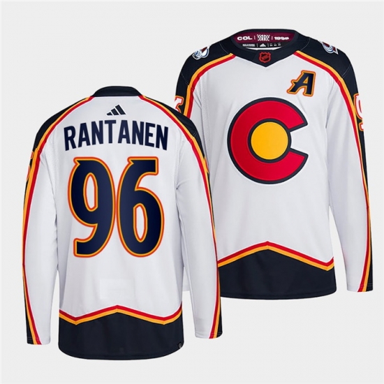 Men Colorado Avalanche 96 Mikko Rantanen 2022 23 White Reverse Retro Stitched Jersey Men Colorado Avalanche 96 Mikko Rantanen 2022 23 White Reverse Retro Stitched Jersey