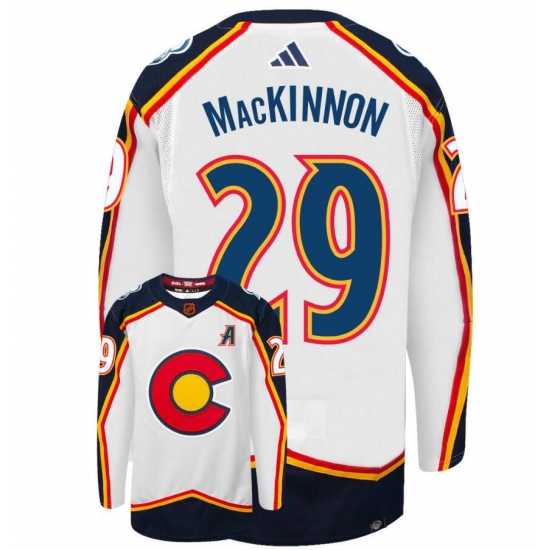 Men Colorado Avalanche Nathan MacKinnon #29 Retro Adidas Authentic Player Jersey Men Colorado Avalanche Nathan MacKinnon #29 Retro Adidas Authentic Player Jersey