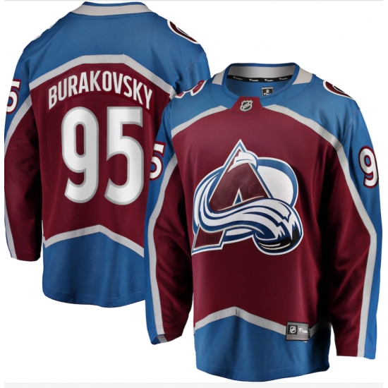 Mens Adidas Colorado Avalanche 95 Andre Burakovsky Burgundy Home Authentic Stitched NHL Jersey Mens Adidas Colorado Avalanche 95 Andre Burakovsky Burgundy Home Authentic Stitched NHL Jersey