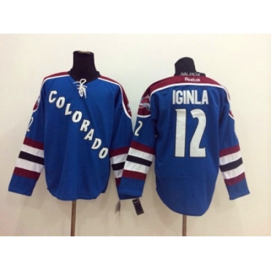 NHL Colorado Avalanche #12 Jarome Iginla Blue jerseys NHL Colorado Avalanche #12 Jarome Iginla Blue jerseys