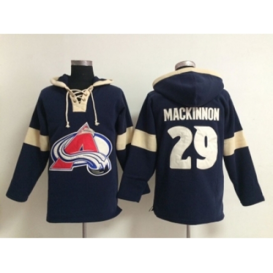 NHL Colorado Avalanche #29 Nathan MacKinnon blue jerseys(pullover hooded sweatshirt) NHL Colorado Avalanche #29 Nathan MacKinnon blue jerseys(pullover hooded sweatshirt)