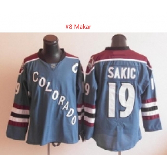 NHL Colorado Cale Makar blue Mitchell Ness Jersey NHL Colorado Cale Makar blue Mitchell Ness Jersey