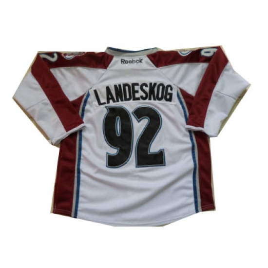 NHL Jerseys Colorado Avalanche #92 Landeskog White Jesreys NHL Jerseys Colorado Avalanche #92 Landeskog White Jesreys