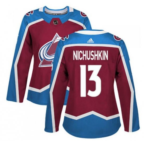 Women Colorado Avalanche #13 Valerie Nichushkin Red Stitched adidas NHL Jersey Women Colorado Avalanche #13 Valerie Nichushkin Red Stitched adidas NHL Jersey