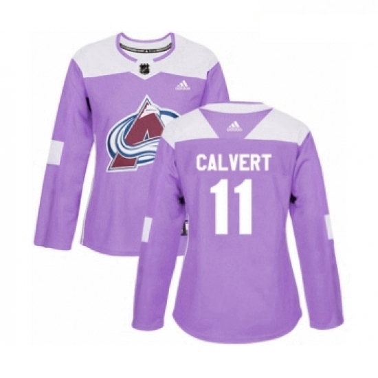 Womens Adidas Colorado Avalanche 11 Matt Calvert Authentic Purple Fights Cancer Practice NHL Jersey Womens Adidas Colorado Avalanche 11 Matt Calvert Authentic Purple Fights Cancer Practice NHL Jersey
