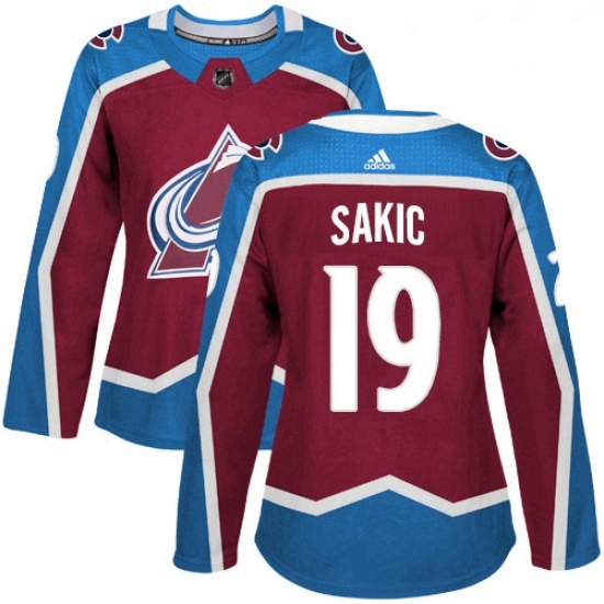 Womens Adidas Colorado Avalanche 19 Joe Sakic Premier Burgundy Red Home NHL Jersey Womens Adidas Colorado Avalanche 19 Joe Sakic Premier Burgundy Red Home NHL Jersey