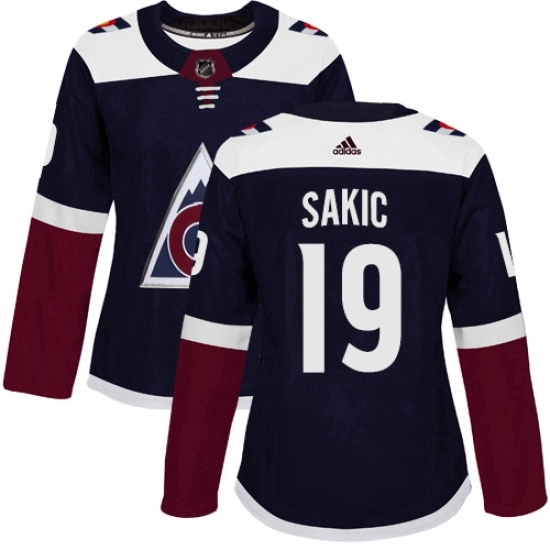 Womens Adidas Colorado Avalanche 19 Joe Sakic Premier Navy Blue Alternate NHL Jersey Womens Adidas Colorado Avalanche 19 Joe Sakic Premier Navy Blue Alternate NHL Jersey
