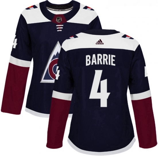 Womens Adidas Colorado Avalanche 4 Tyson Barrie Authentic Navy Blue Alternate NHL Jersey Womens Adidas Colorado Avalanche 4 Tyson Barrie Authentic Navy Blue Alternate NHL Jersey