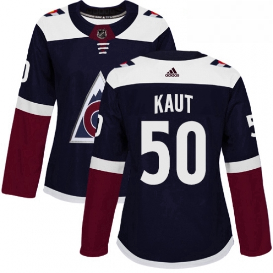 Womens Adidas Colorado Avalanche 50 Martin Kaut Authentic Navy Blue Alternate NHL Jerse Womens Adidas Colorado Avalanche 50 Martin Kaut Authentic Navy Blue Alternate NHL Jerse