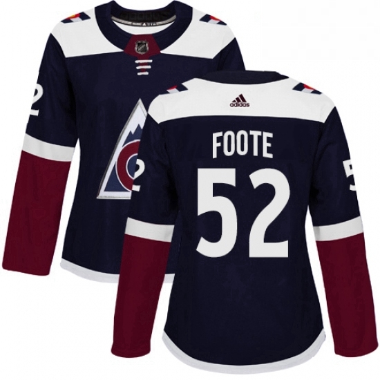 Womens Adidas Colorado Avalanche 52 Adam Foote Authentic Navy Blue Alternate NHL Jersey Womens Adidas Colorado Avalanche 52 Adam Foote Authentic Navy Blue Alternate NHL Jersey