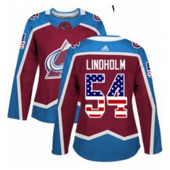 Womens Adidas Colorado Avalanche 54 Anton Lindholm Authentic Burgundy Red USA Flag Fashion NHL Jersey Womens Adidas Colorado Avalanche 54 Anton Lindholm Authentic Burgundy Red USA Flag Fashion NHL Jersey