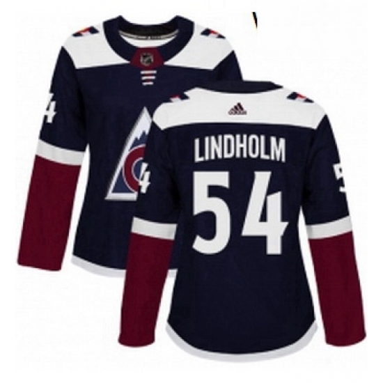 Womens Adidas Colorado Avalanche 54 Anton Lindholm Authentic Navy Blue Alternate NHL Jersey Womens Adidas Colorado Avalanche 54 Anton Lindholm Authentic Navy Blue Alternate NHL Jersey